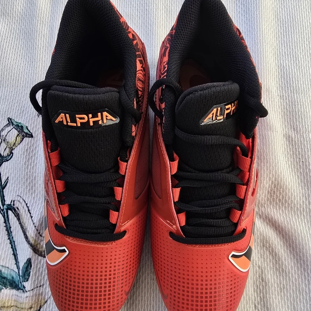 NEW Nike Alpha Menace 4 Pro SE Football Cleats – Men’s 7 – Red/Black - Picture 3 of 6